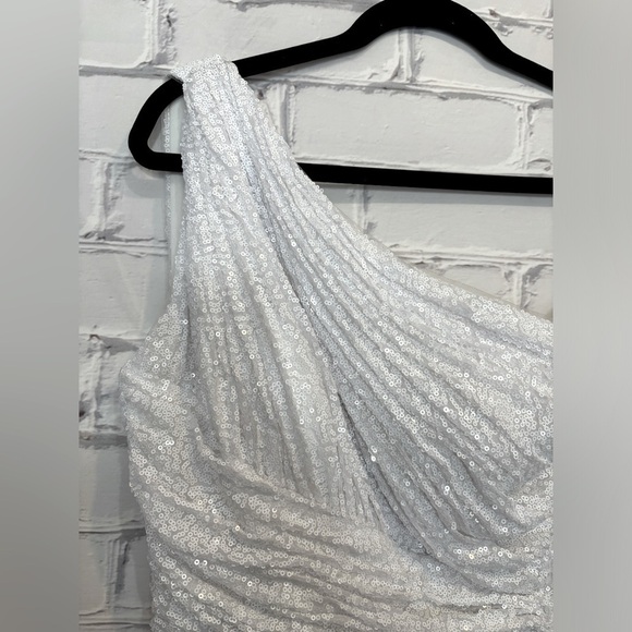 RENE RUIZ COLLECTION ONE SHOULDER SEQUIN COCKTAIL size 8 - Picture 4 of 9